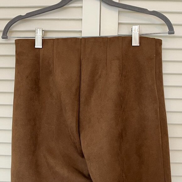 NWT Loft skinny leggings pants faux suede brown 6 women - Picture 8 of 13